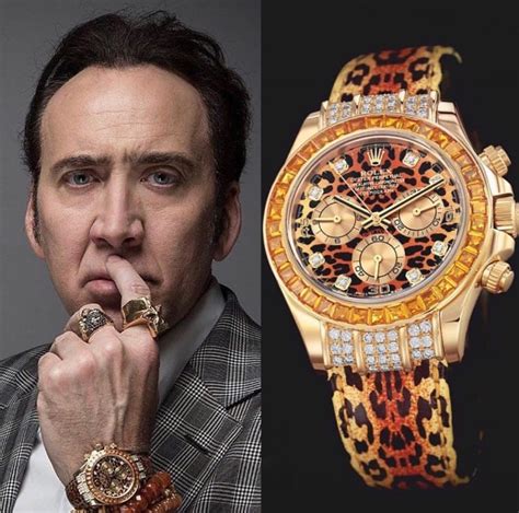 rolex daytona nicolas cage|nicolas cage rolex collection.